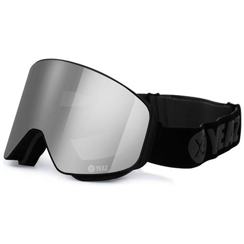 Maschera Apex Occhiali Da Sci Snowboard Magnet Argento A Specchio /nero - Foto 1