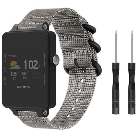 Cinturino In Nylon Per Garmin Vivoactive Acetato Grey - Foto 1