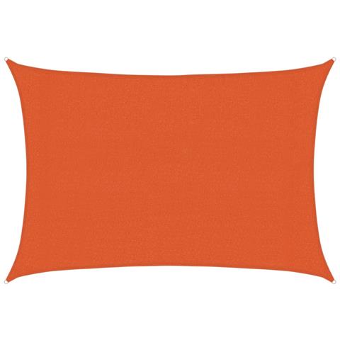 Vela Parasole 160 G /m Rettangolare Arancione 3x5 M In Hdpe - Foto 1