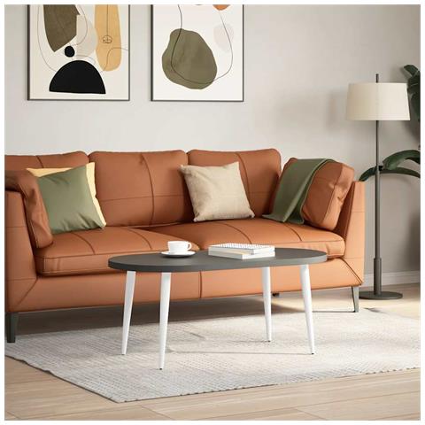 Gambe Tavolino Caffè A Forma Conica 4 Pz Bianco 30-31cm Acciaio - Foto 2