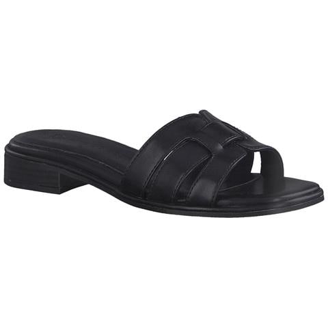 Black Leisure Open Slippers Ciabatte Sintetico E Tessile Scarpe Donna Nero Eu 36, 2-27152-20 001 - Foto 2