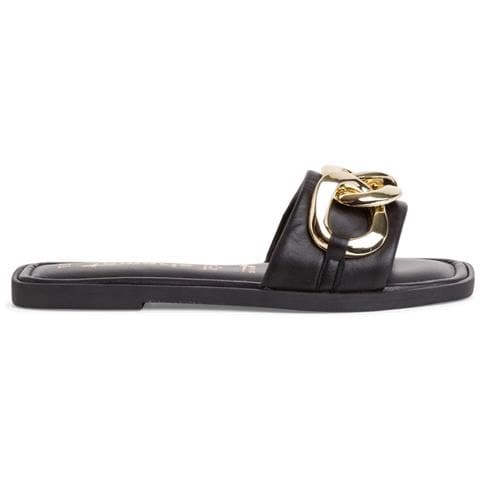 Black Casual Open Slippers Ciabatte Pelle Scarpe Donna Nero Eu 37, 1-27119-28 048 - Foto 1