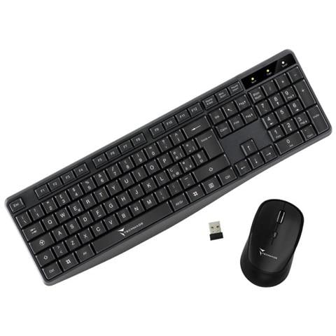 Kit Tastiera + Mouse Wireless TM-KM001 Black - Foto 1