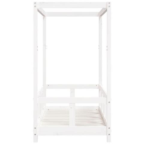 Giroletto per Bambini Bianco 70x140cm in Legno Massello di Pino - Foto 2
