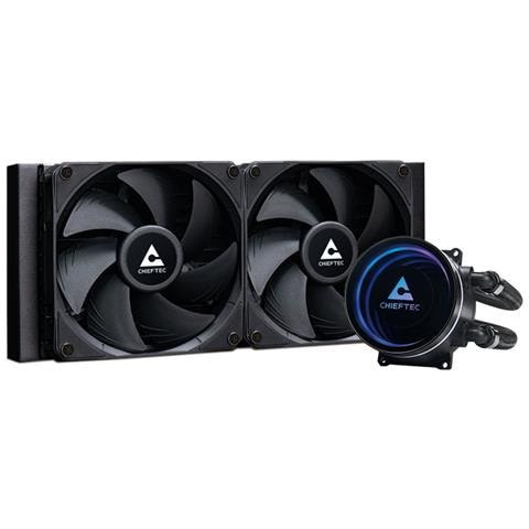 Dissipatore CPU a Liquido ICEBERG 240 DARK per Socket Intel LGA 1150 / 1151 / 1155 / 1156 / 1200 / 1700 / 1851 e Socket AMD AM2 / AM2+ / AM3+ / AM4 / AM5 / FM2 / FM2+ - Foto 1