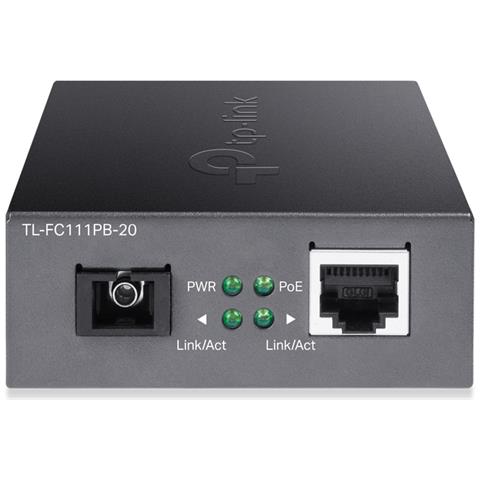 TL-FC111PB-20 convertitore multimediale di rete 100 Mbit /s Nero - Foto 2