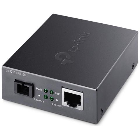 TL-FC111PB-20 convertitore multimediale di rete 100 Mbit /s Nero - Foto 1