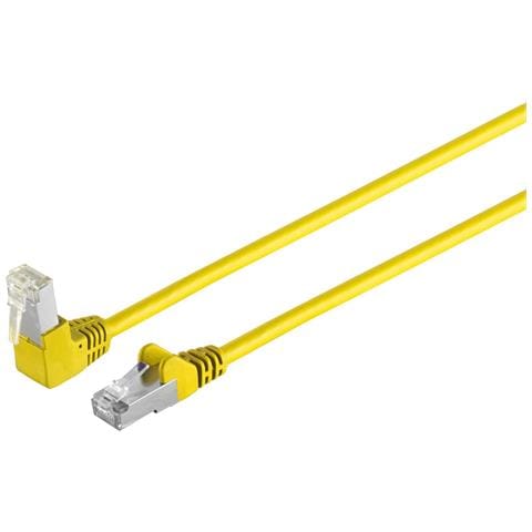 Cavo Patch Di Rete Per Connettività Massima S/conn Cat 6 S/ftp Pimf Angolo Dritto Giallo 05 M (08-64012) - Foto 1