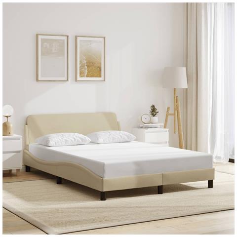 Giroletto Senza Materasso Crema 120x200 Cm Tessuto - Foto 1