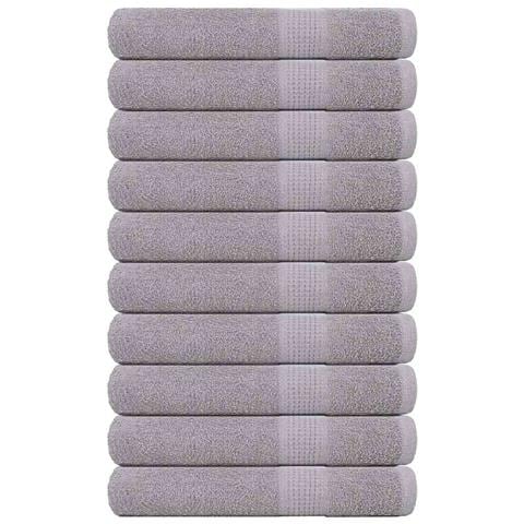 Asciugamani Per Sauna 10pz Grigio 80x200cm 360 G/m 100% Cotone - Foto 1