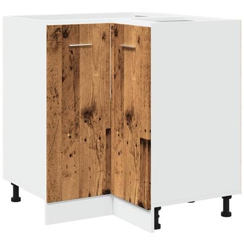 Armadietto Cucina “Lyon” Legno Antico 75,5x75,5x81,5 cm - Foto 1