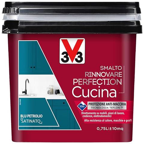 Smalto Rinnovare Perfection Cucina 750ml Blu Petrolio Satinato - Foto 1