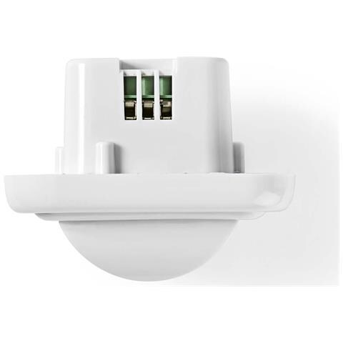 Rilevatore Di Movimento Per Interni Tipo F 160° 500w 3 A 2000lux Sensore Pir 9m, Bianco - Foto 2
