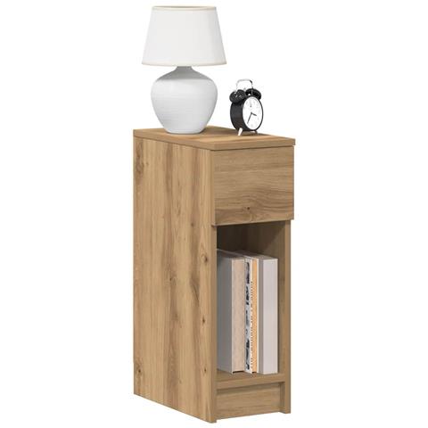 Comodino con Cassetto Rovere Artigianale 20x36x60 cm - Foto 2