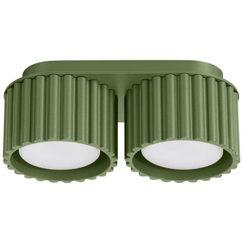 Lampada Da Soffitto Aura 2 Verde Oliva Gx53 Sl. 1798 - Minimalist Lampada A Soffitto Verde Oliva 8x21x10 Cm - Foto 1