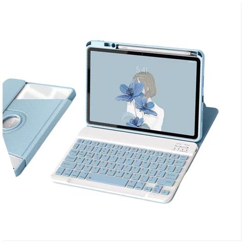 Custodia Con Tastiera Bluetooth Rotante A 360° Con Supporto Per Huawei Matepad 11 (2023) - Foto 1