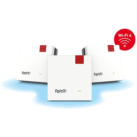 Mesh Set 1600 Dual-band (2.4 GHz / 5 GHz) Wi-Fi 6 (802.11ax) Rosso, Bianco 1 Interno - Foto 1