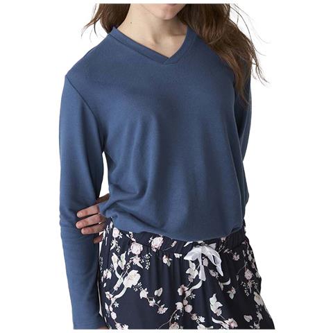 Jjbfp1101 Pigiama A Maniche Lunghe Da Donna - Foto 2