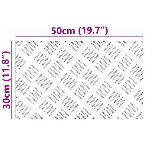 Gradini per Scale 2 pcs Argento 50 x 30 cm Alluminio - Foto 8