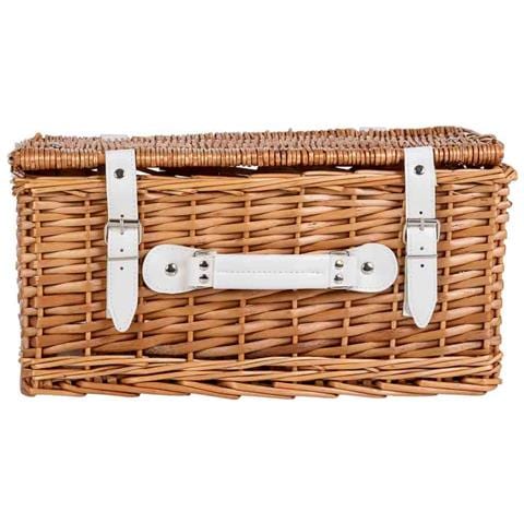 Cesto Rettangolare In Vimini Con Coperchio, 42x28x19 Cm - Foto 2