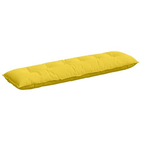 Cuscino per Schiena Giallo Chiaro 180 x 19 x 50 cm Tessuto - Foto 1
