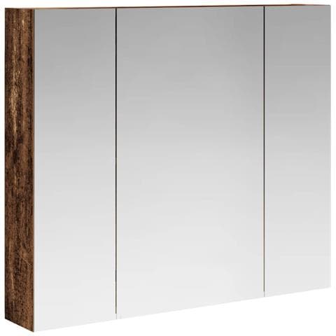 Mobiletto per specchio da bagno Legno vecchio 80 x 14.5 x 70 cm - Foto 1