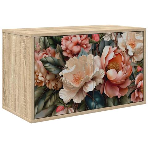 Mobile TV da Parete BORNE 69 x 33 x 40 cm Rovere Sonoma - Foto 1