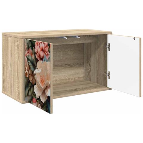 Mobile TV da Parete BORNE 69 x 33 x 40 cm Rovere Sonoma - Foto 2