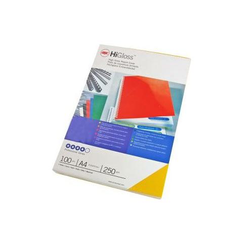 Copertine in cartoncino per rilegatura GBC - A4 - cartoncino lucido - rosso - CE020030 (conf. 100) - Foto 7