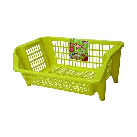 Cestello Linea Magic, Polipropilene Riciclabile, 54,5x38xh. 24,5 Cm Rosso - Foto 2