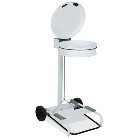 Carrello Reggisacco Pattumiera Con Ruote Bianco Italy - Foto 6