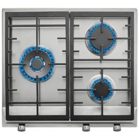 Piano Cottura EX 60 1 3G AI AL DR BUT a Gas 3 Fuochi Gas da 58 cm Colore Acciaio Inox - Foto 1