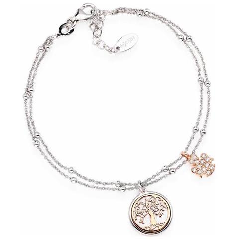 Bracciale In Argento 925 - Collezione Albero Della Vita - Colore Rodiorosè - Misura Unica - Foto 3