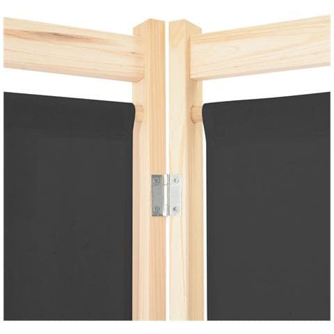 Divisorio A 3 Pannelli Grigio 120x170x4 Cm In Tessuto - Foto 8