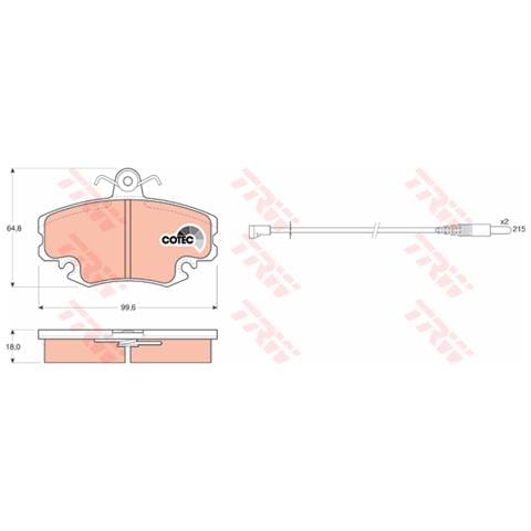 Kit Pastiglie Freno Gdb400 - Foto 3