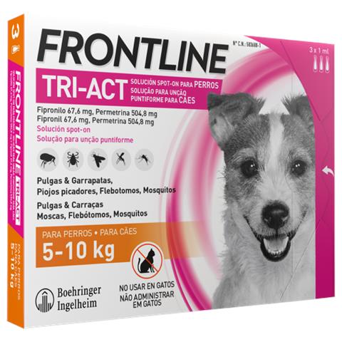 Pipette Tri Act Per Cani Di Taglia Piccola 5-10 Kg6 Drops - Foto 1