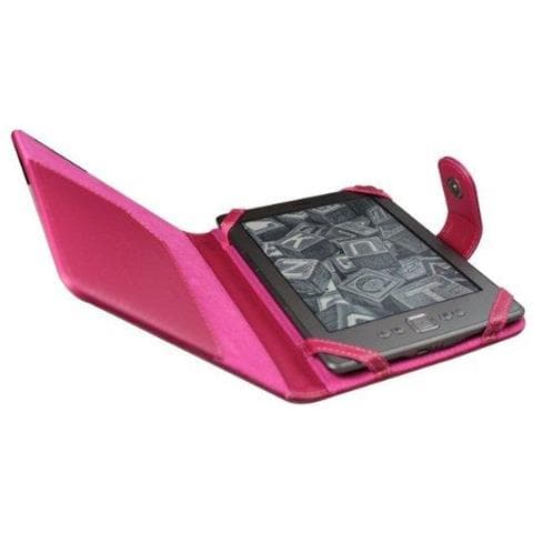 Case Cover Foglio Di Cuoio Pu Kindle Rosa Con Catenaccio Magnetico Fatta Per Amazon Kindle Ereader E Kindle Paperwhite Con Schermo Da 6 Pollici Stile Del Libro - Foto 2