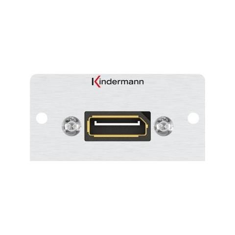 Konnect 50 Alu Half Size Adapter Plate - Modulares Faceplate-snap-in - Displayport - Eloxiertes Aluminium (7444000888) - Foto 1