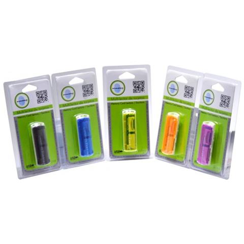 KLT98, Memory Stick (MS) , microSD (TransFlash) , MMC, SD, SDHC, USB 2.0, USB, Verde, Blister - Foto 1