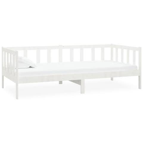 Dormeuse Bianca In Legno Massello Di Pino 90x200 Cm - Foto 1