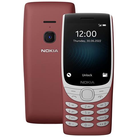 Senior Phone 8210 4G 32GB 48MB RAM Display 2.8" Doppia SIM Fotocamera 0,3 MP 1450 mAh Colore Rosso - Foto 1