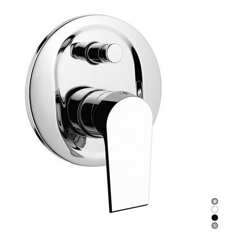 Monocomando Incasso Doccia Con Deviatore Linea Artic Bianco Opaco Mariani - Foto 2