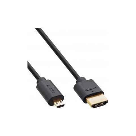 Slim Cavo Hdmi Ad Altissima Velocità Am /dm 8k4k Placcato Oro Nero 0,3m - Foto 2