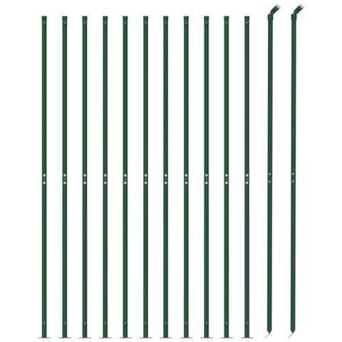 Recinzione Metallica Con Flangia Verde 1x25 M - Foto 2