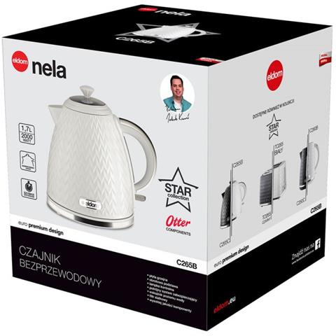 C265B NELA bollitore elettrico 1,7 L 2000 W Bianco - Foto 2