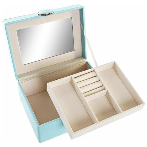 Scatola-portagioie 17 X 13 X 8,5 Cm Verde Poliuretano Legno Mdf - Foto 2