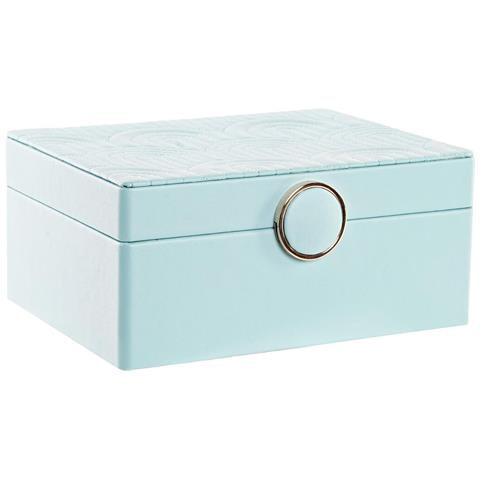 Scatola-portagioie 17 X 13 X 8,5 Cm Verde Poliuretano Legno Mdf - Foto 4