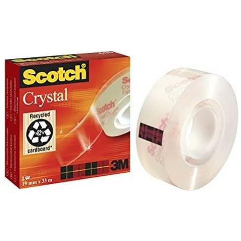 Nastro Adesivo Scotch Crystal 19 Mm X 33 M Trasparente (6 Unità) - Foto 2