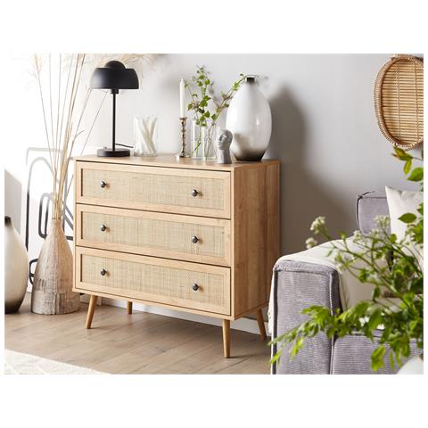 Cassettiera 3 Cassetti Ponca Marrone Chiaro - Foto 1