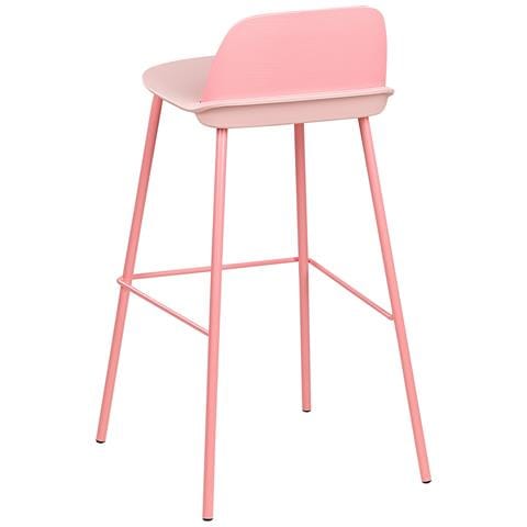 Set Di 4 Sedie Alte Mora Rosa Pastello - Foto 2